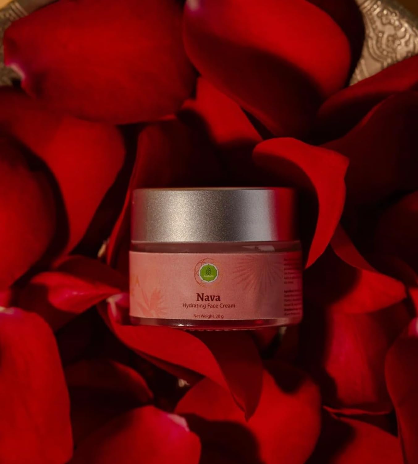 Anahata Nava Rose Infused Hydrating Face Cream - 50g for Dry & Sensitive Skin - Natural Moisturizer with Rose Extract - Perfect for Daily Skincare Routine & Night Care