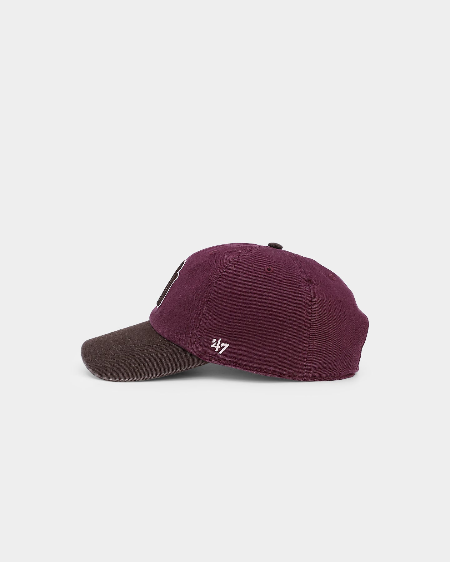 47 Brand New York Yankees 'Bacon Me Crazy' Snapback Hat - Dark Maroon/Brown Adjustable Strapback Cap for Baseball Fans & Streetwear Fashion