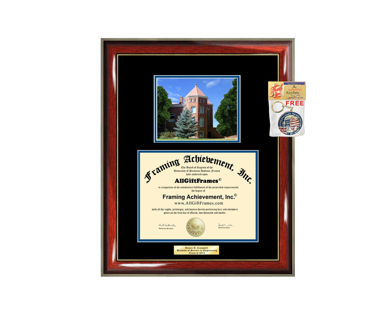 Northern Arizona University NAU Diploma Frame - Custom Engraved Graduation Picture Frame for Bachelor, Masters, MBA, PhD & Doctorate Degrees | Perfect Graduation Gift Idea for Students | Display Your Achievement in Home or Office
