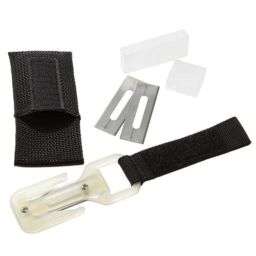 Trilobite Webbing and Line Knife - Heavy Duty Belt Mounted Tactical Knife for Outdoor Survival, Camping, Hiking and Emergency Use