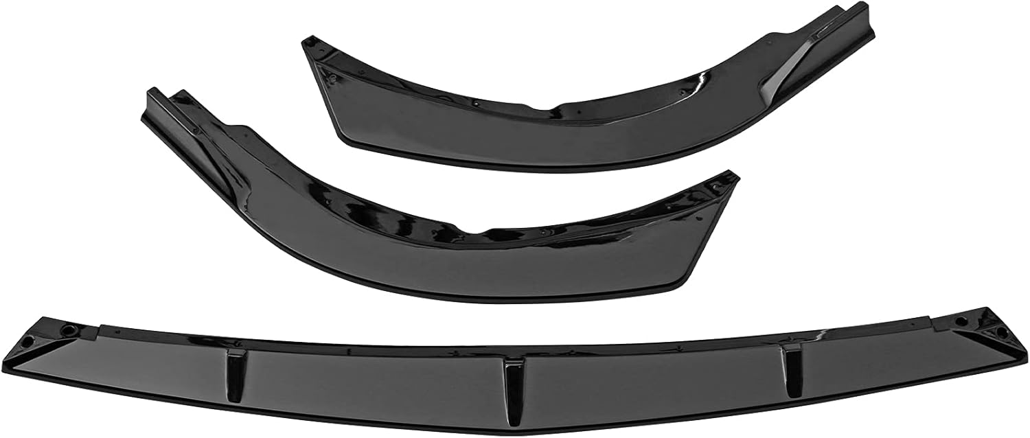 2021-2024 Toyota Camry LE/XLE Front Bumper Lip Spoiler - 3 Piece Style Splitter for Enhanced Aerodynamics & Sporty Look - Perfect for Street Racing & Car Shows