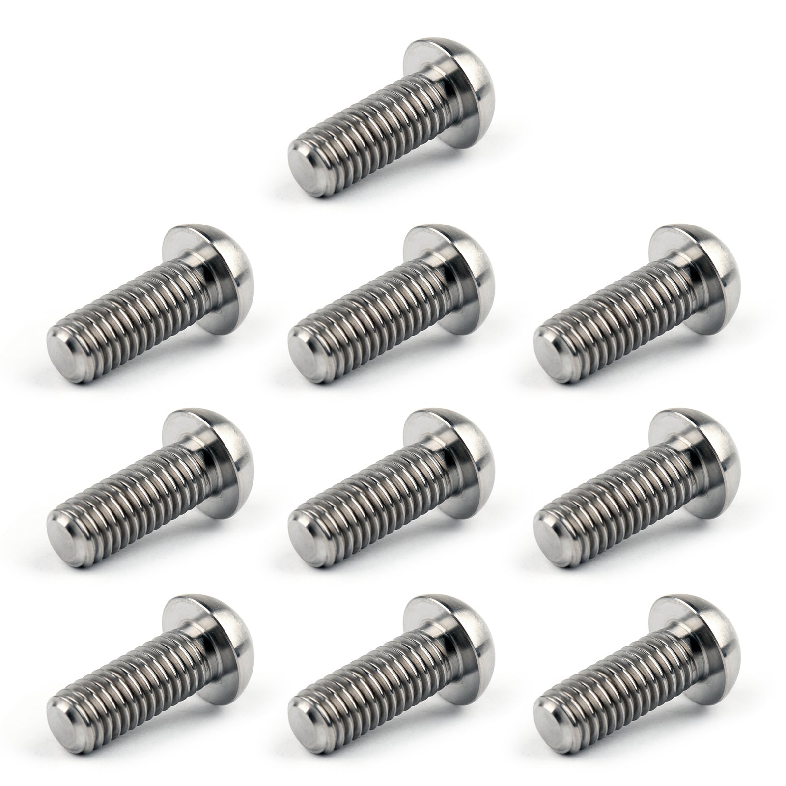10-Pack M8 x 20mm T40 Titanium Disc Brake Rotor Bolts for Ducati Multistrada 1200 - High Strength Motorcycle Brake Screws - Perfect for Off-Road, Track Day & Street Riding Upgrades