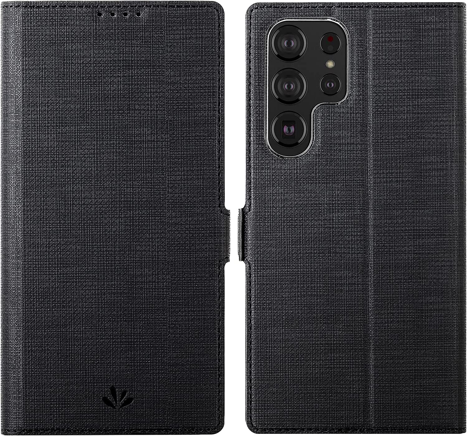 Samsung Galaxy S23 Ultra Flip Folio Case - Slim Premium Wallet Cover with Card Slots & Kickstand | Perfect for Business Travel & Everyday Protection