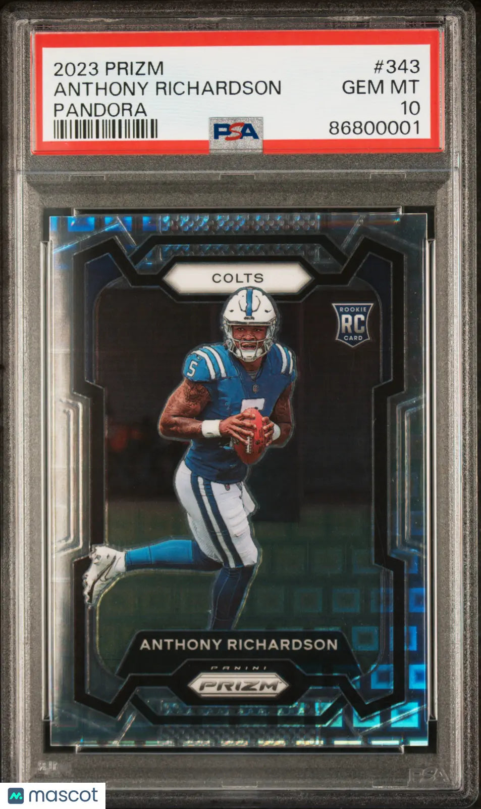 2023 Panini Prizm PSA 10 Anthony Richardson Rookie Card Pandora /400 #343 - Rare Collectible for Football Fans & Sports Memorabilia Enthusiasts