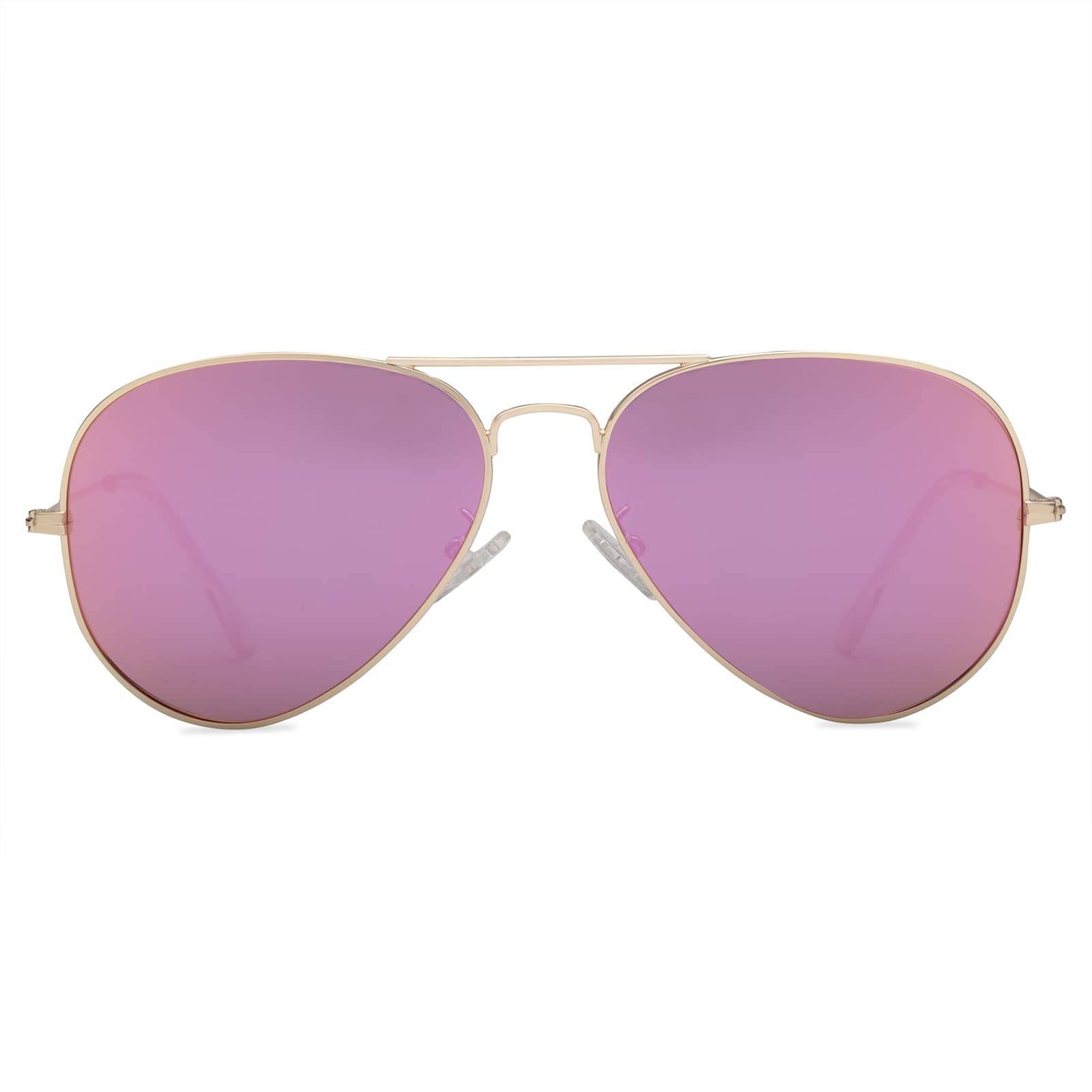 Polarized Aviator Sunglasses for Men & Women - 100% UV Protection Classic Pilot Shades with Spring Hinge - Perfect for Driving, Travel & Outdoor Activities