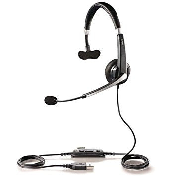 Jabra UC VOICE 550 Mono Wireless Headset with Noise Cancellation - USB & Bluetooth for Office, Call Center & Remote Work - Comfortable Over-Ear Design for All-Day Use