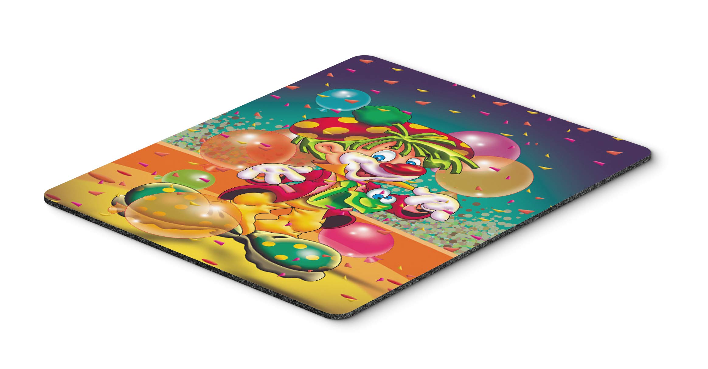 Happy Birthday Clown Mouse Pad - Large Washable Non-Slip Desk Mat for Home Office, Gaming & Computer Work | Durable Hot Pad & Trivet for Kitchen Use