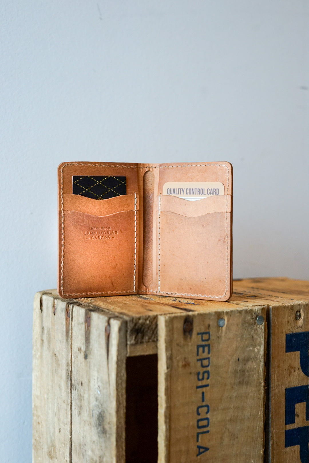 Handmade Mini Trucker Wallet - Genuine Leather RFID Blocking Bifold Wallet for Men - Perfect for Everyday Carry, Travel & Outdoor Adventures