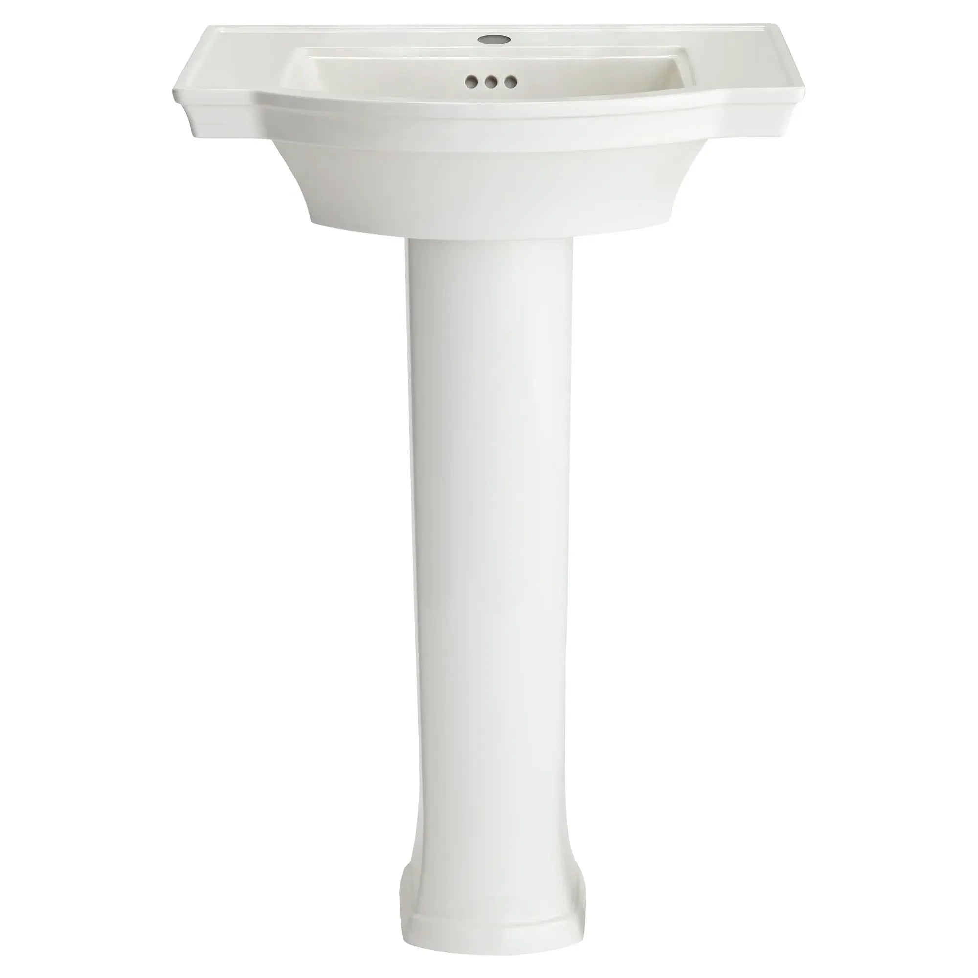 Estate® Center Hole Pedestal Sink Top with Leg Set - Modern Bathroom Vanity for Small Spaces, Powder Rooms & Guest Baths
