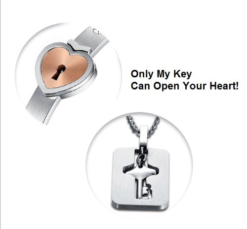 His and Hers Matching Titanium Couple Bracelets - 