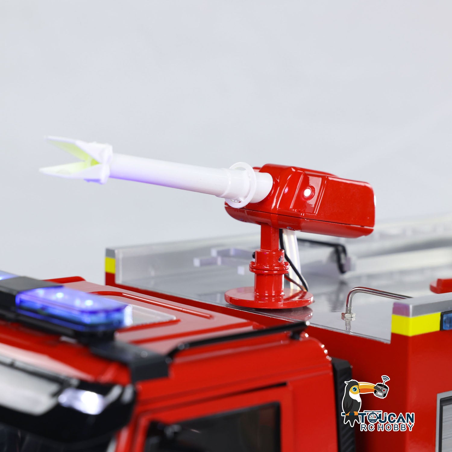 1/14 Scale RC Fire Truck - 4x2 Remote Control Fire Rescue Vehicle with 2-Speed Transmission, LED Lights & Sound Effects - ST8 System for Hobbyists & Collectors - Perfect for Playtime, Gifts & Model Displays