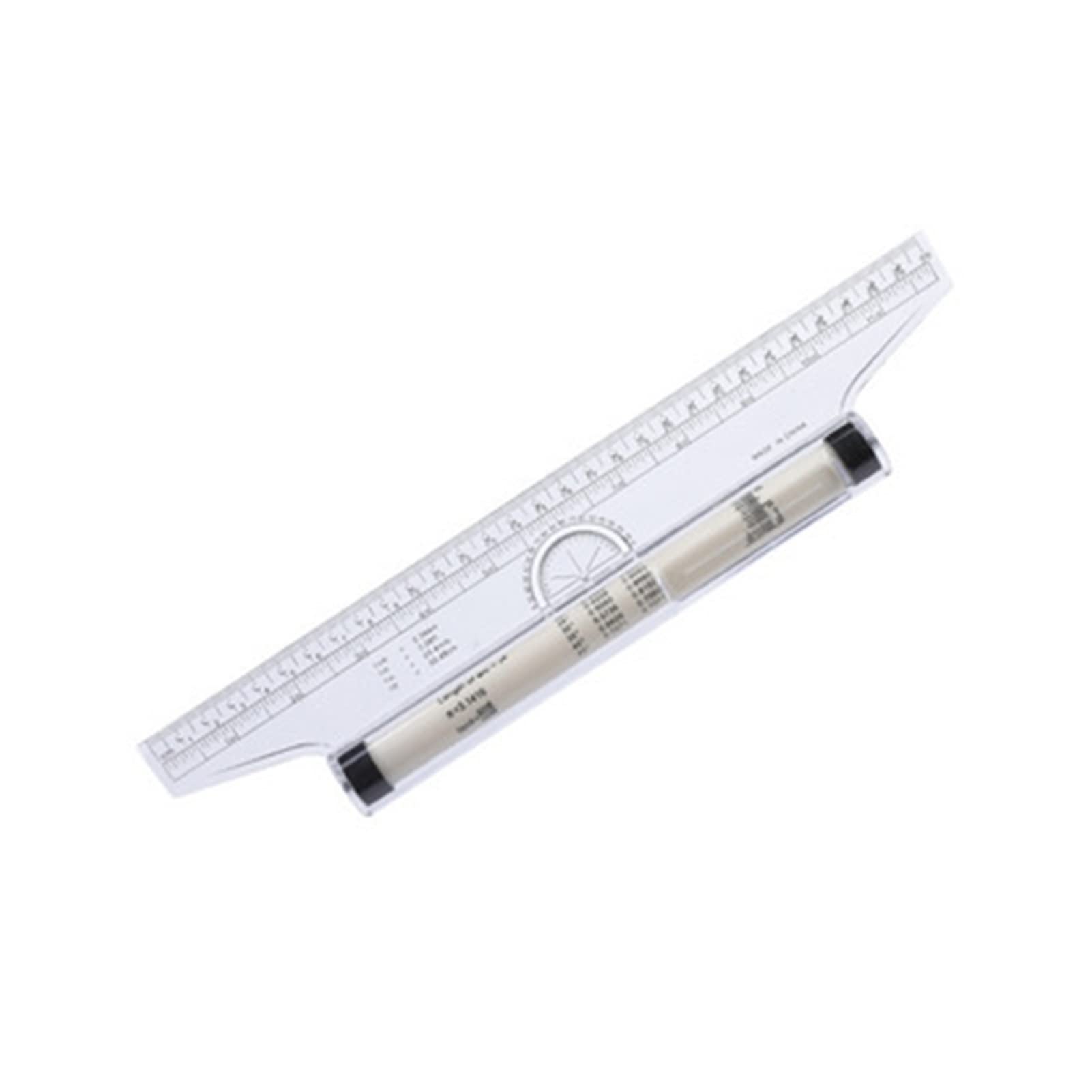 Maipula 30CM Portable Parallel Roll Ruler - Foot Angle Measuring Tool for Students & Artists - Perfect for Drafting, Engineering Drawings & School Projects