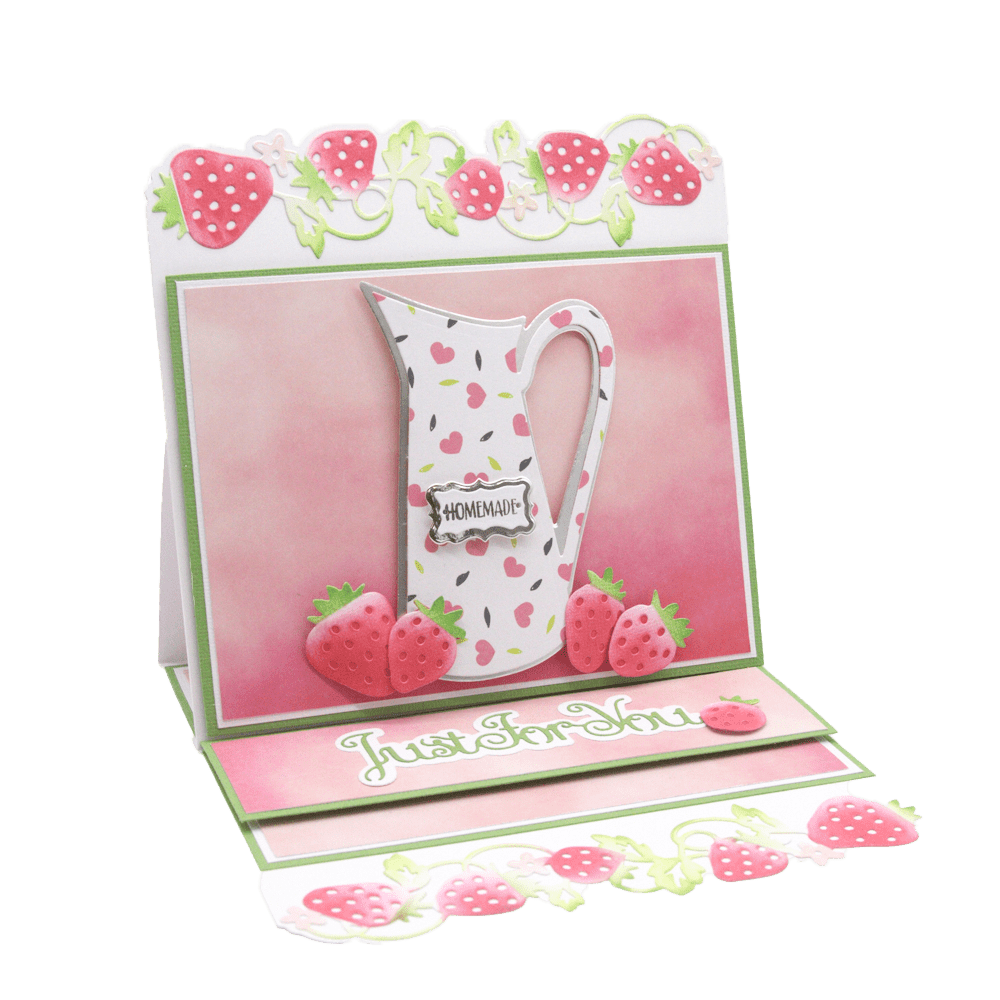 Tonic Studios Simplicity Strips Strawberries & Flowers Die Set 5098e - Perfect for Scrapbooking, Card Making & DIY Paper Crafts