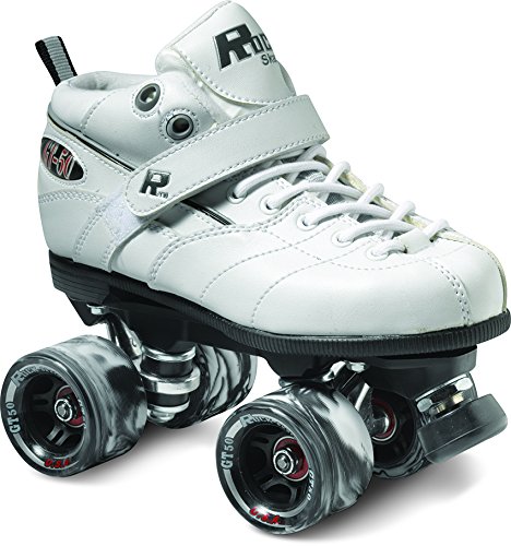 Rock GT-50 Black Roller Skates for Adults - Premium Outdoor & Indoor Quad Skates with Adjustable Toe Stops - Perfect for Rink, Park, Fitness & Street Skating