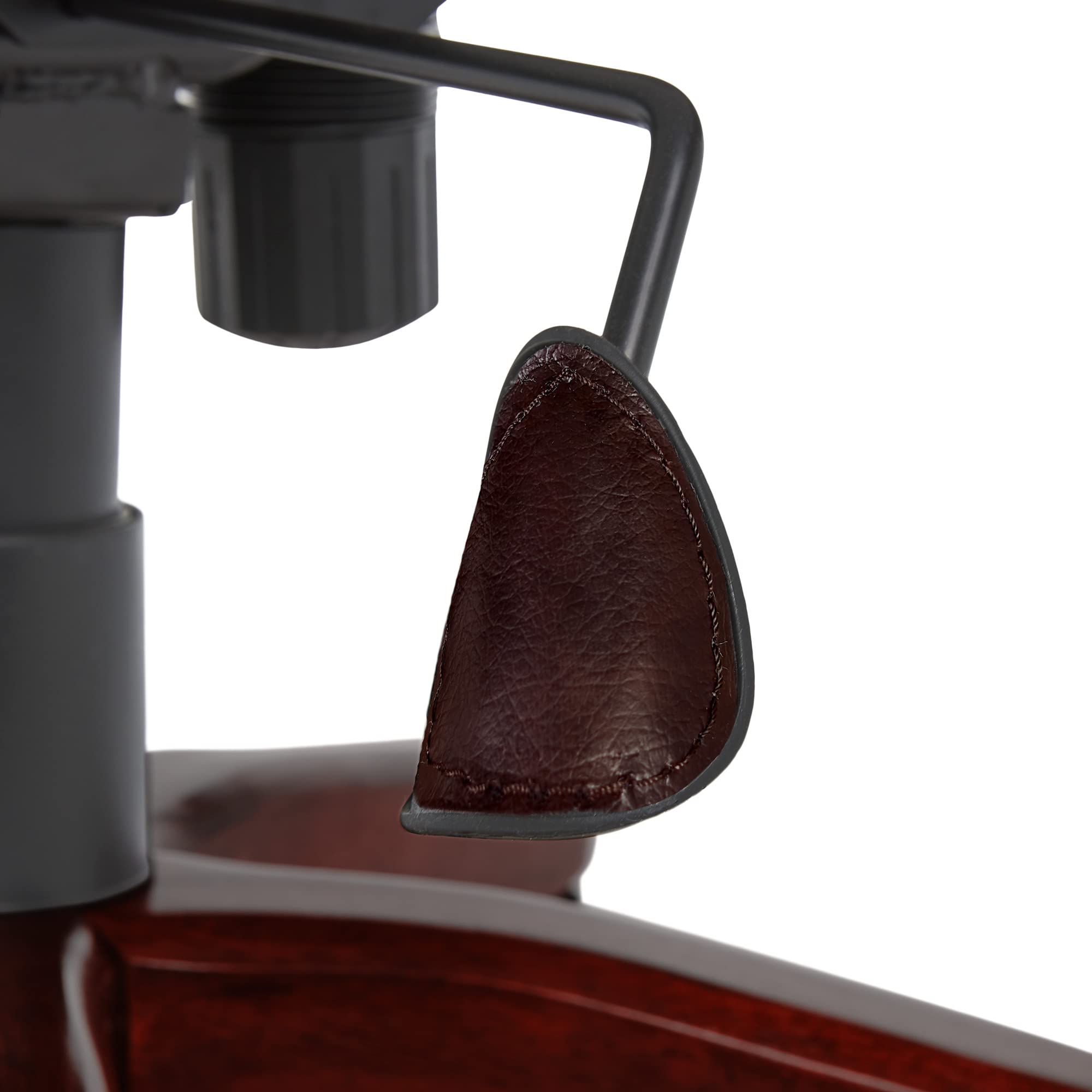 Serta® Conway Big & Tall Executive Office Chair - Ergonomic High-Back with Adjustable Lumbar Support, Plush Cushion & Body Pillows, Padded Armrests, Wooden Swivel Base - Bonded Leather Chestnut Brown - Perfect for Home Office, Gaming & Workspace Comfort