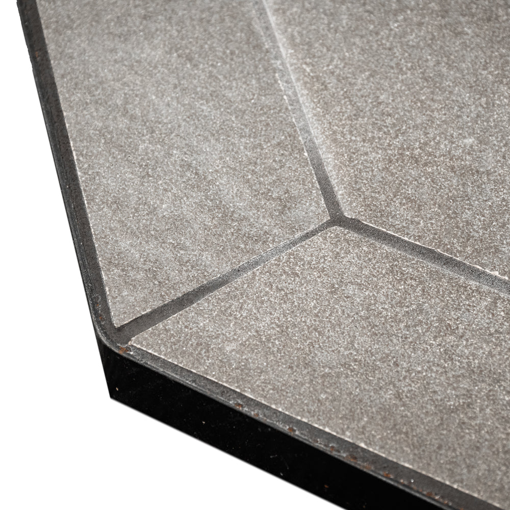 ComfortBilt Flatwall Hearth Pad in Pewter - Fireplace Protection for Wood & Pellet Stoves - Perfect for Living Rooms, Bedrooms & Basements