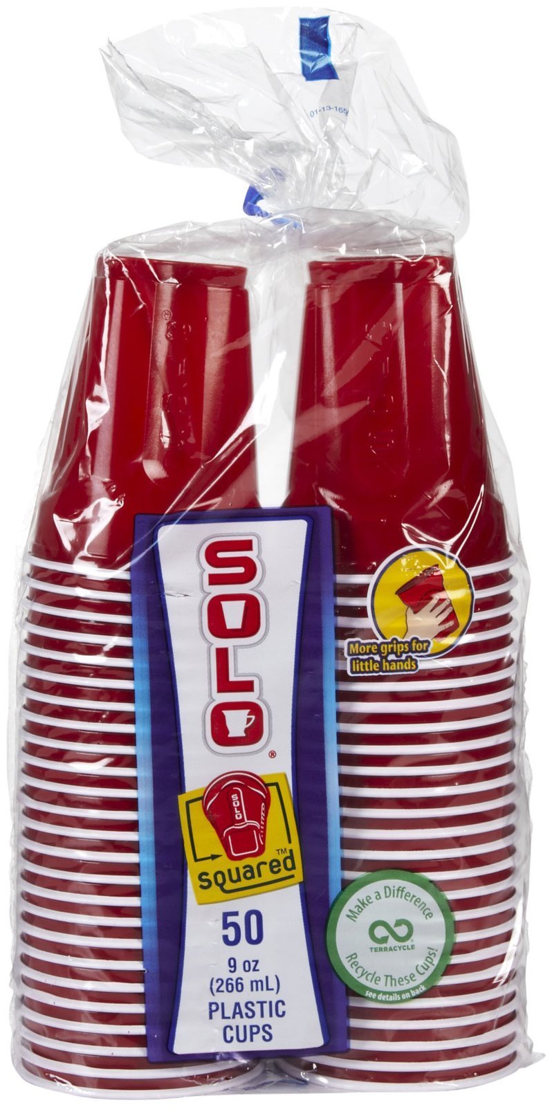 Red 9 oz Solo Plastic Party Cups - 50 Count Bulk Pack for BBQs, Picnics, and Outdoor Events - Disposable Drinkware for Parties and Gatherings