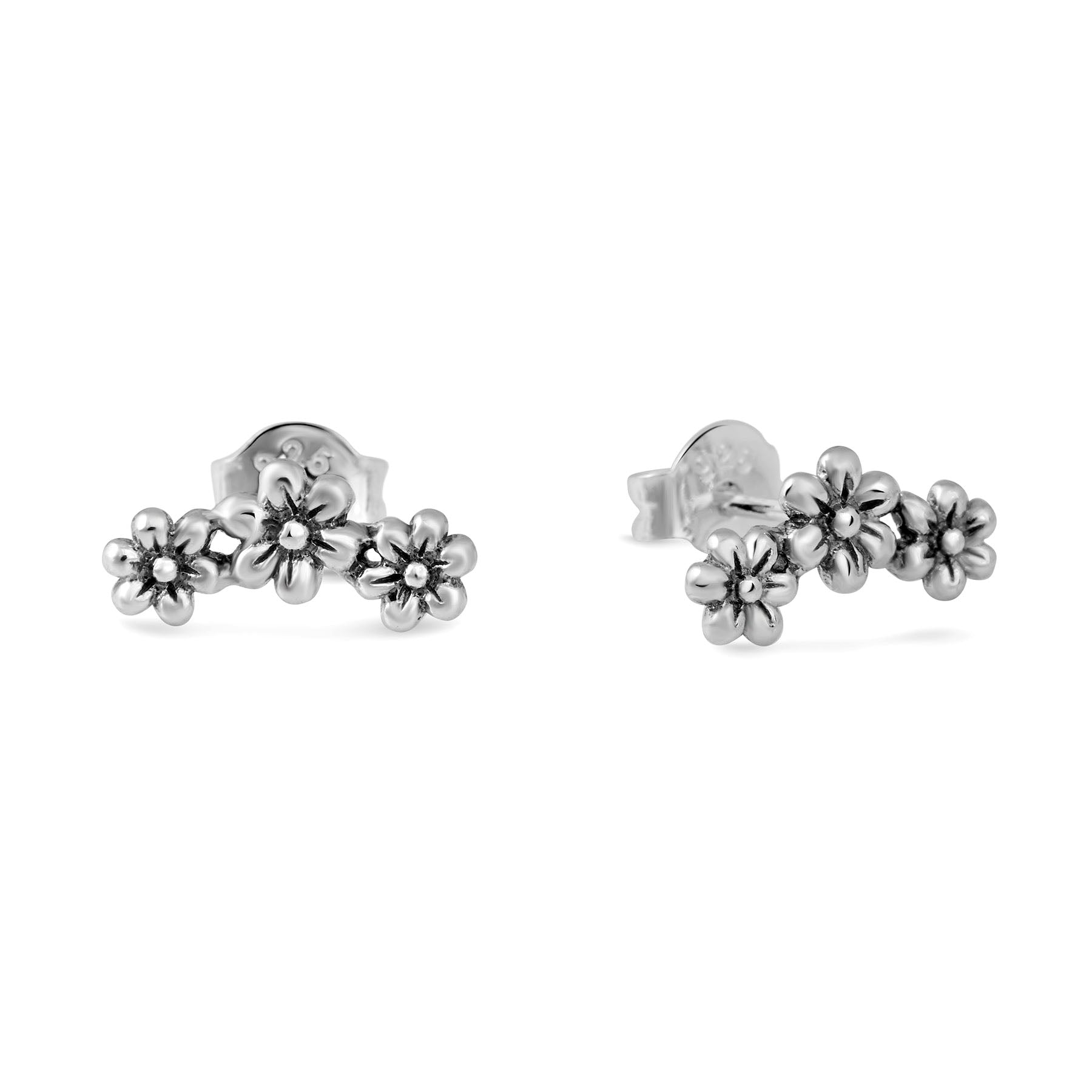 Daisy Chain Stud Earrings for Women - Trendy Floral Dangle Earrings for Everyday Wear & Special Occasions
