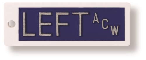 X-Ray Markers (Plastic) - Blue, Left Side Only, 1/2