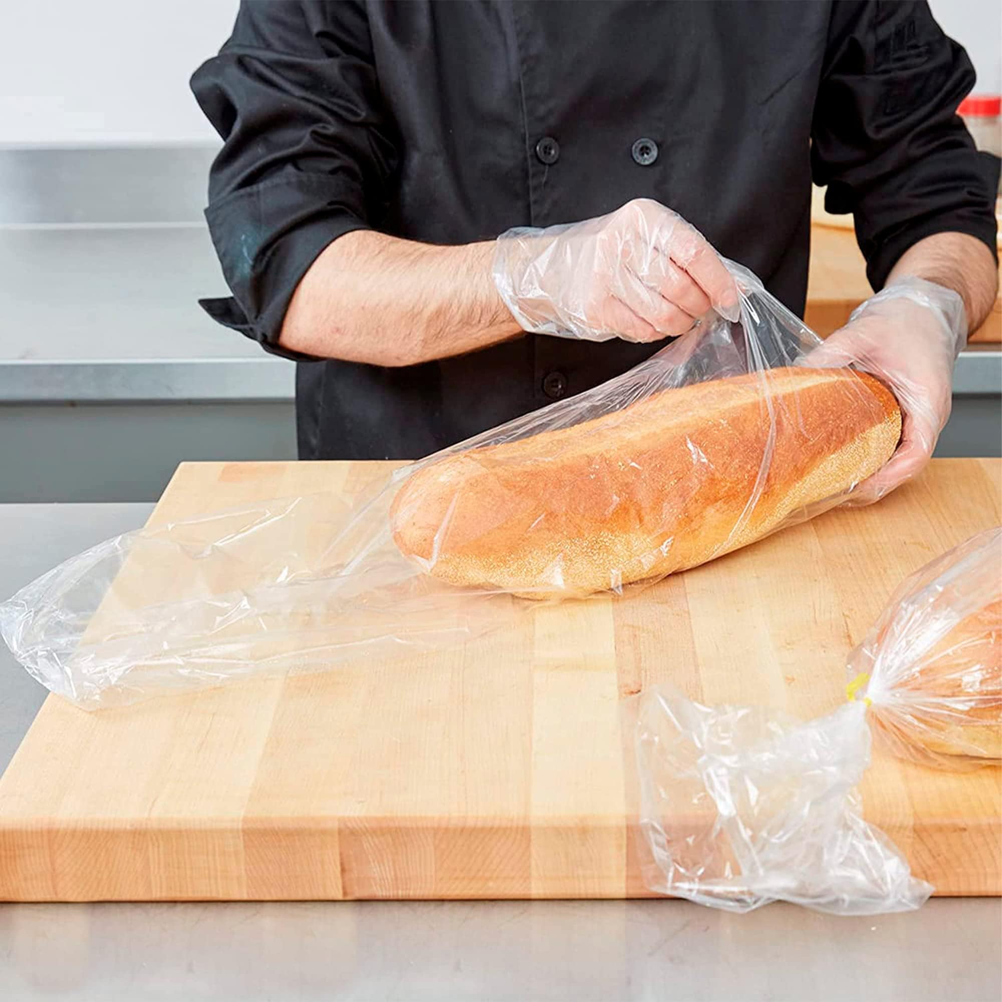APQ Clear Plastic Bread Bags for Homemade Bread - 8x4x18 Inch 1000 Pack - 0.65 Mil Polyethylene Gusseted Storage Bags with Open Top - Water-Resistant & Reusable - Perfect for Bakery, Sandwich Storage & Freezer Use
