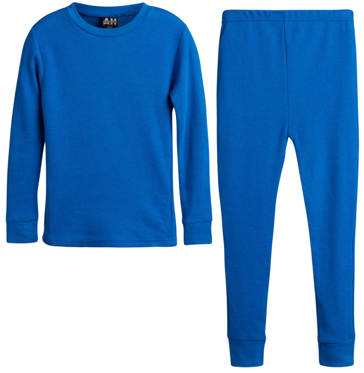 Boys' Thermal Underwear Set - 2 Piece Waffle Knit Long Sleeve Shirt & Pants for Cold Weather (2T-18) | Winter Base Layer for Outdoor Activities & School