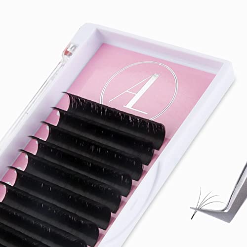 ALLOVE 0.07mm C Curl 14mm Volume Eyelash Extensions - Easy Fanning Rapid Blooming Self Fan Lashes for Professional Salon & Home Use | Perfect for Weddings, Parties & Daily Makeup