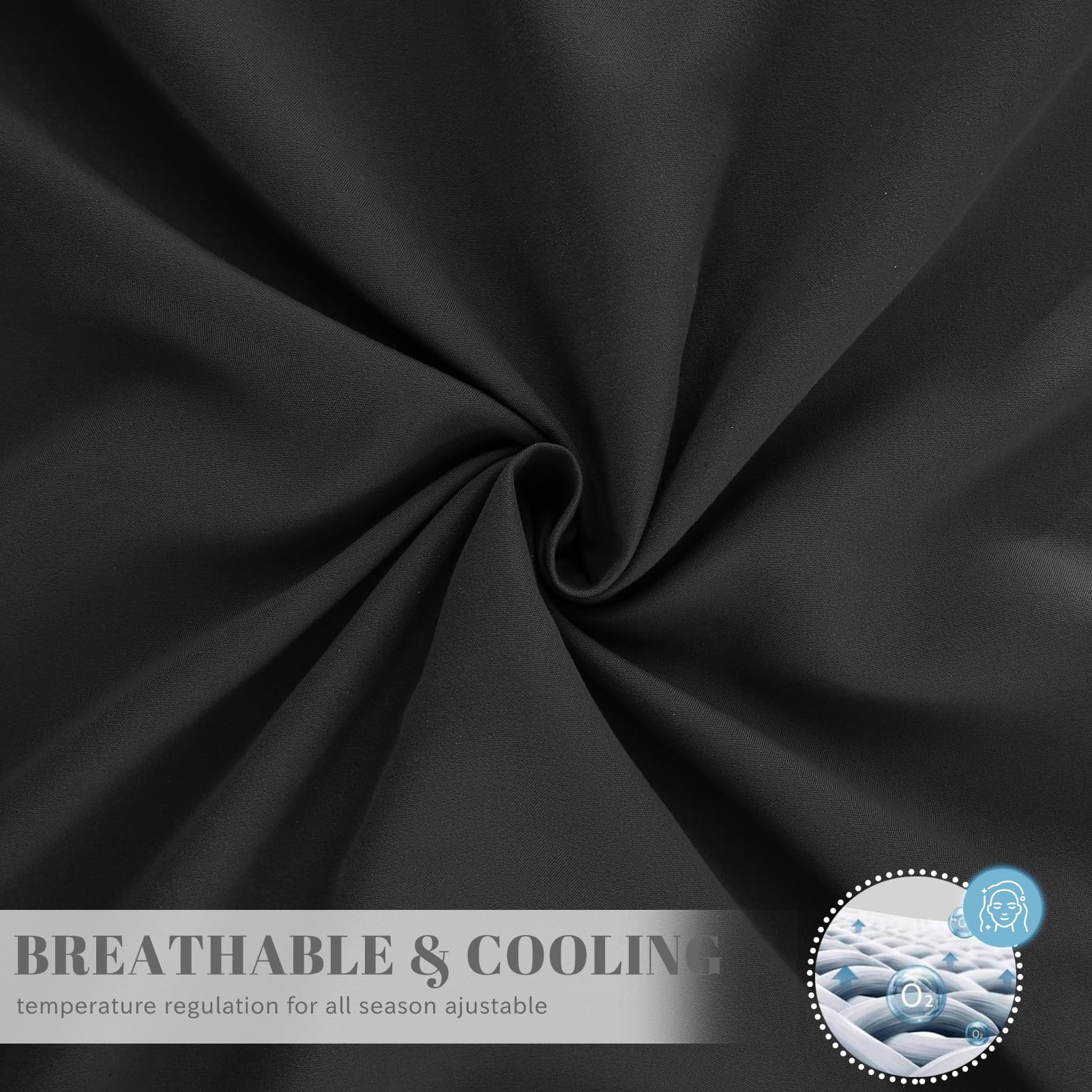 Luxury 1800 Thread Count Egyptian Microfiber Queen Sheet Set - Ultra Soft & Breathable Percale Bedding - 16