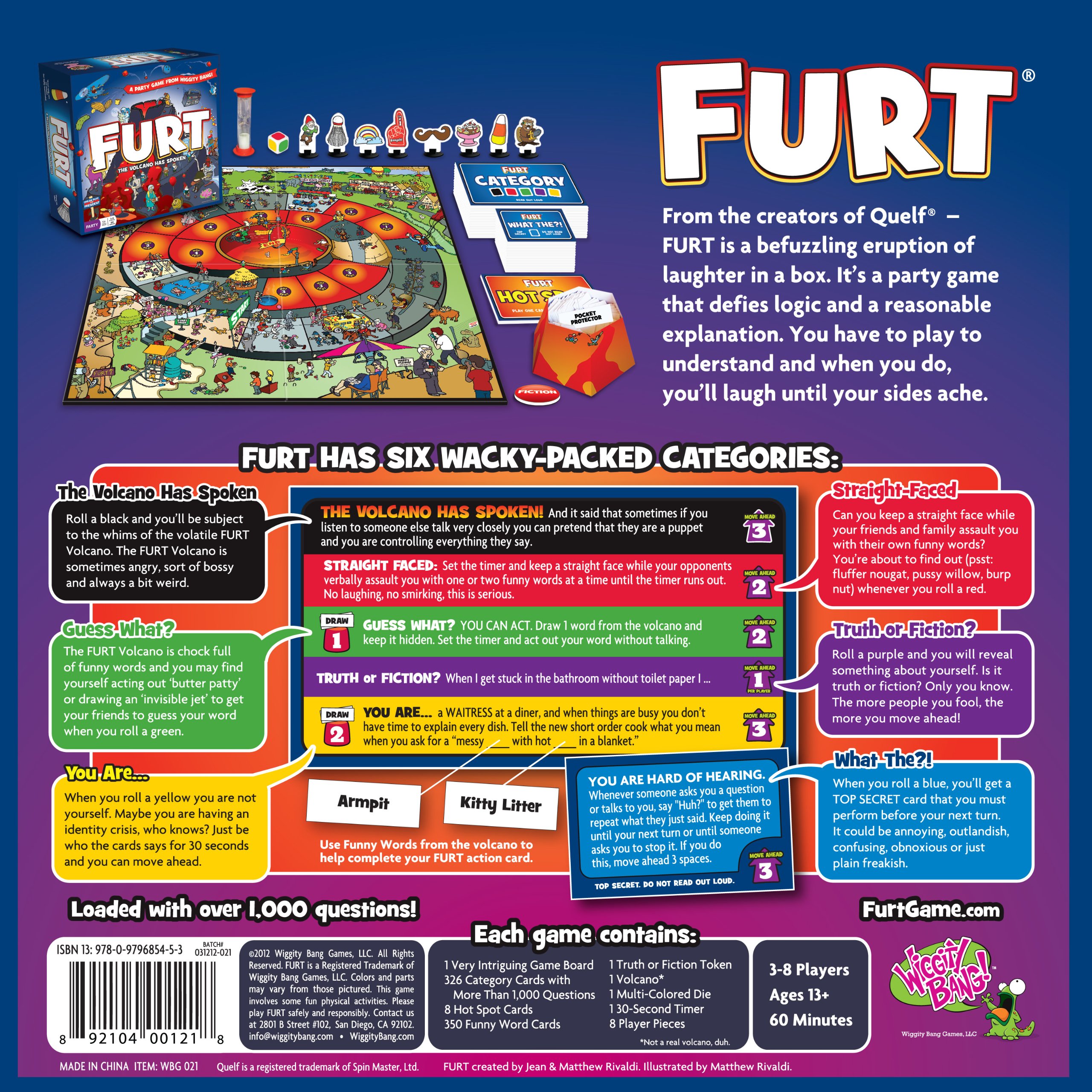 FURT Board Game - Fun Family Strategy Game for Parties & Game Nights