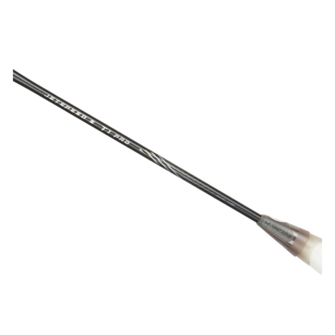Victor Jetspeed T1 Pro Unstrung Badminton Racket - Carbon Fiber Lightweight Racquet for Advanced Players [Moonless Night] | Perfect for Tournaments & Training Sessions
