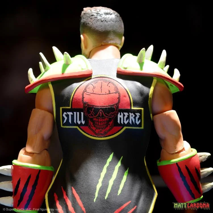 Matt Cardona (Prehistoric) Major Wrestling Figure Podcast ULTIMATES! Collectible Action Figure - Perfect for Wrestling Fans, Collectors, and Display in Home or Office