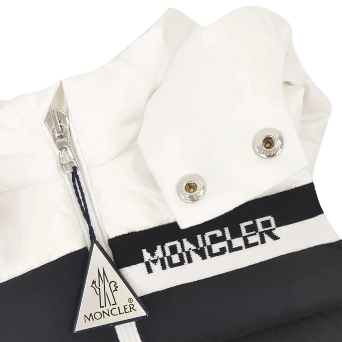 Moncler Navy Nurow Infant Body Warmer - Warm & Stylish Baby Vest for Winter Outings & Outdoor Adventures