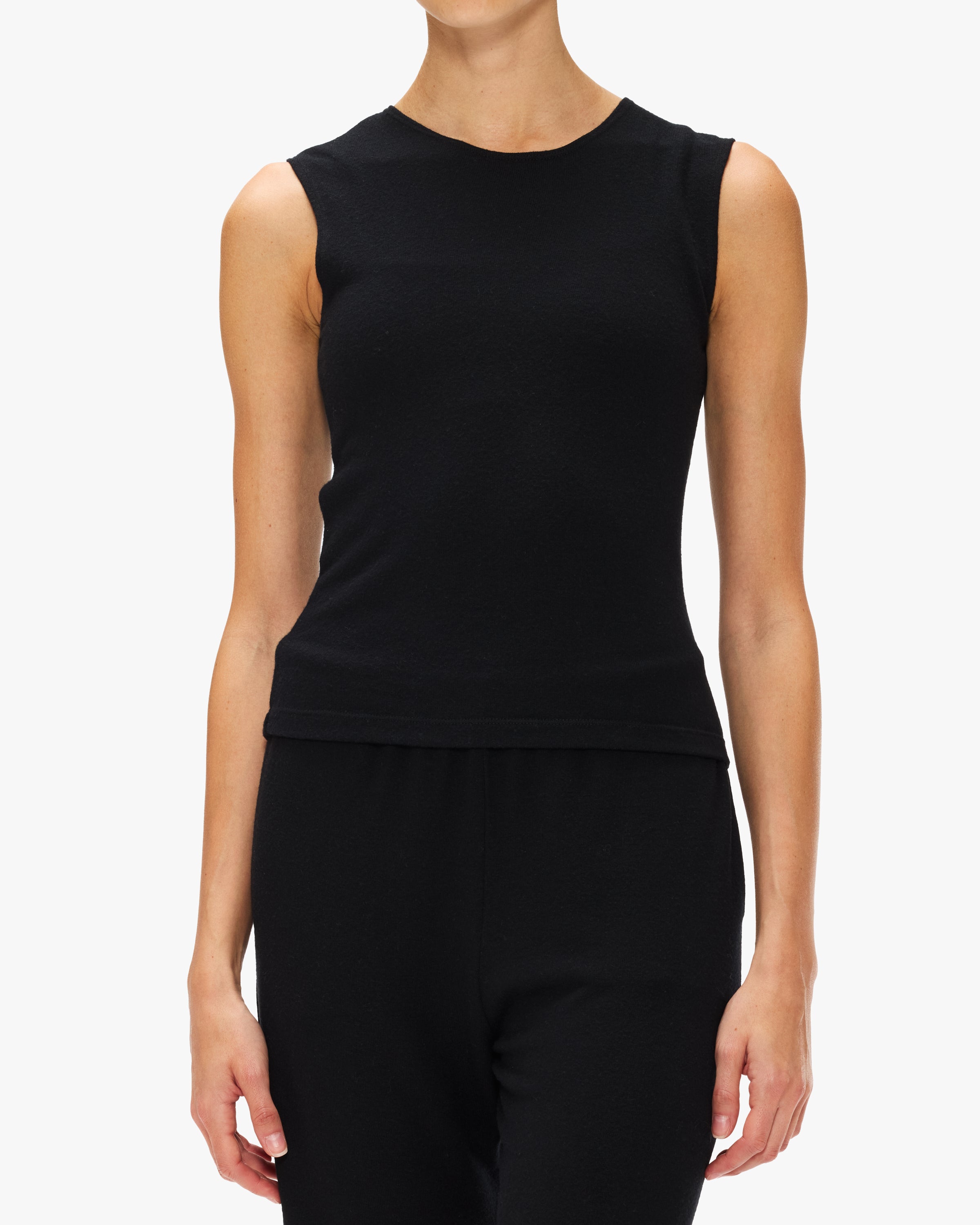 Lauren Sleeveless Crewneck T-Shirt for Women - Soft Cotton Casual Top - Perfect for Summer, Gym, and Everyday Wear