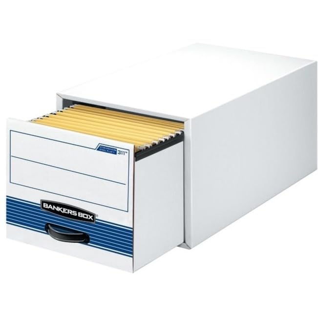 Bankers Box Stor/Drawer® Steel Plus™ Legal Size File Storage Box - Durable Metal Filing Cabinet for Office, Home & Business Organization
