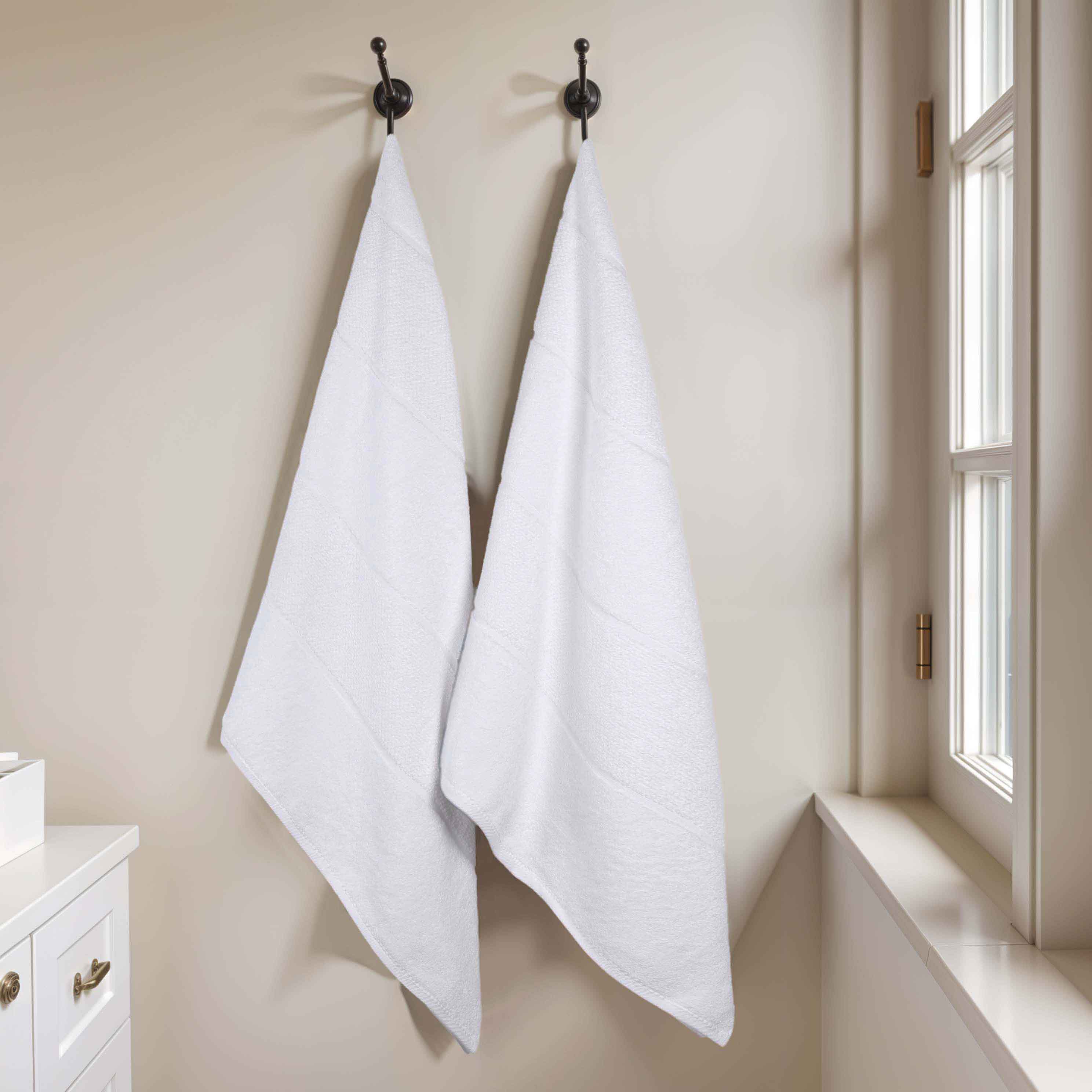 Premium 100% Cotton Bath Sheets Set of 2 - Extra Large Absorbent Turkish Bath Towels with Wide Border - Soft & Quick-Drying for Spa, Beach, Gym & Luxury Bathroom Use