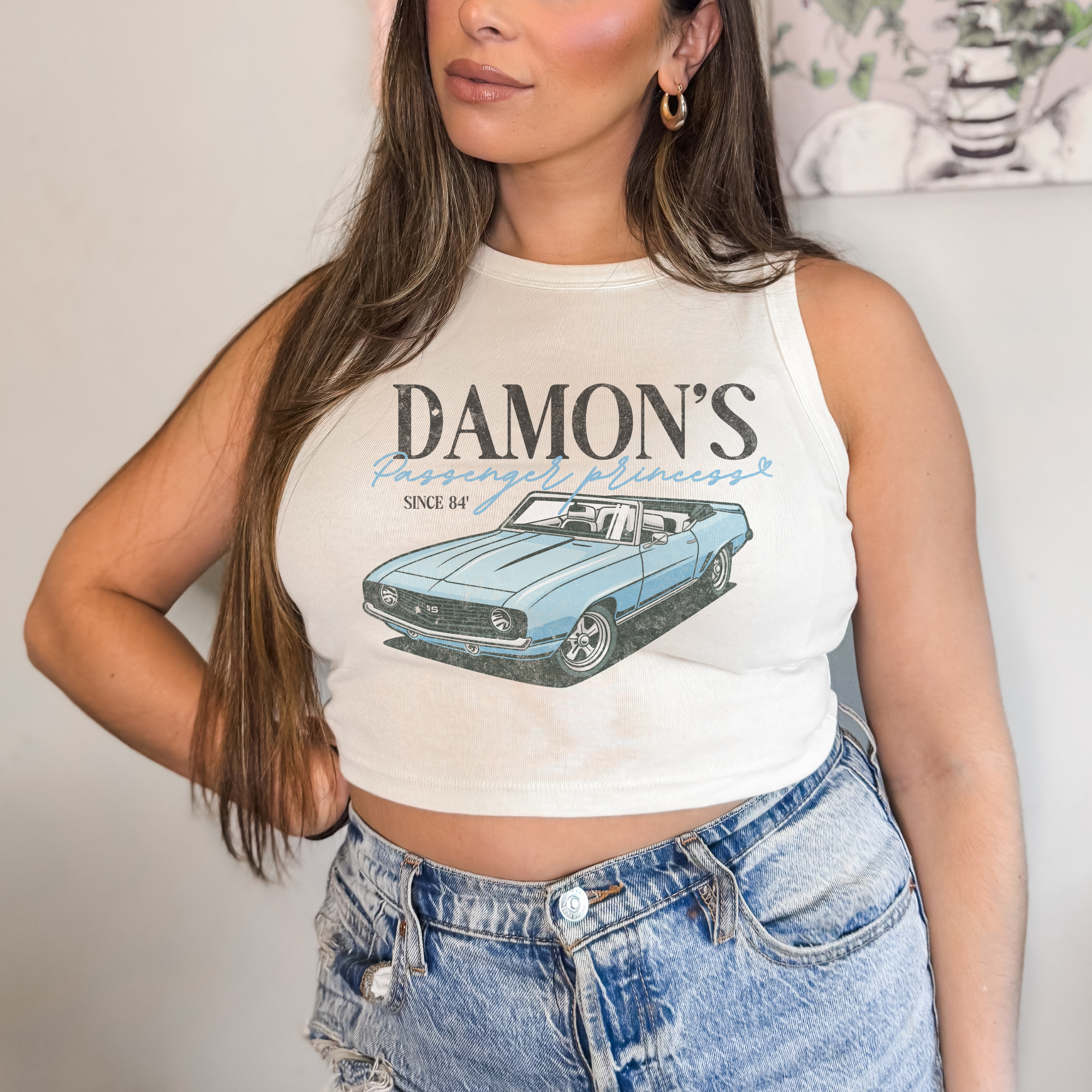 Damon's Passenger Princess Tank Top - Women's Casual Sleeveless Shirt for Summer Outfits & Road Trips