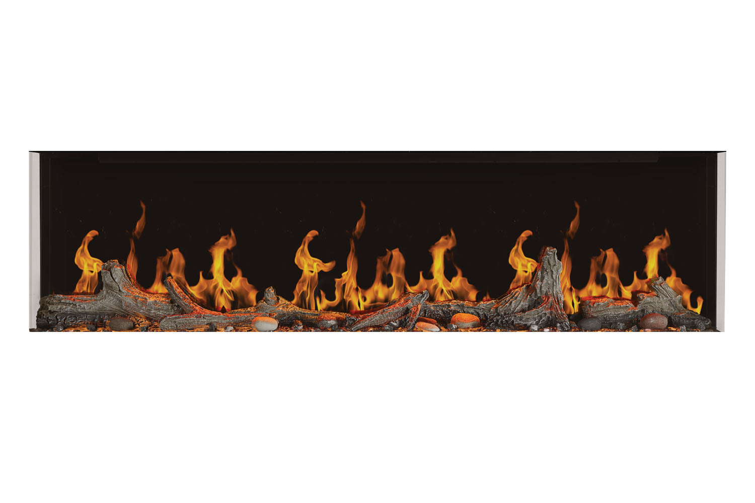 Napoleon Luminex 65-Inch LCD Virtual Smart Multi-Sided Built-In Electric Fireplace - Perfect for Living Room, Bedroom & Office Heating & Ambiance