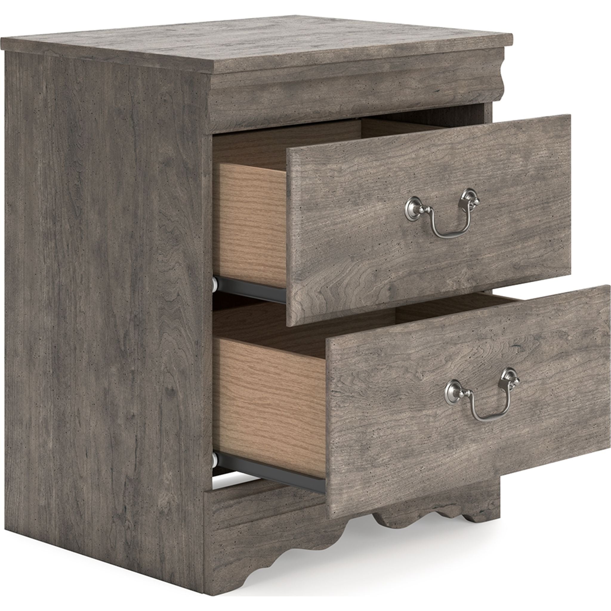 Bayzor Nightstand with Drawer - Modern Gray Bedside Table for Bedroom, Living Room, or Office - Compact Storage Furniture with Sleek Design