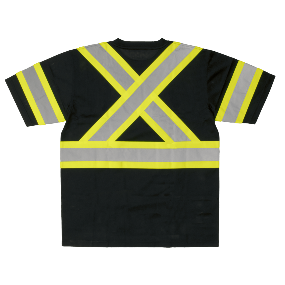 Tough Duck ST09 High Visibility Short Sleeve T-Shirt - ANSI Certified Safety Workwear for Construction & Outdoor Jobs