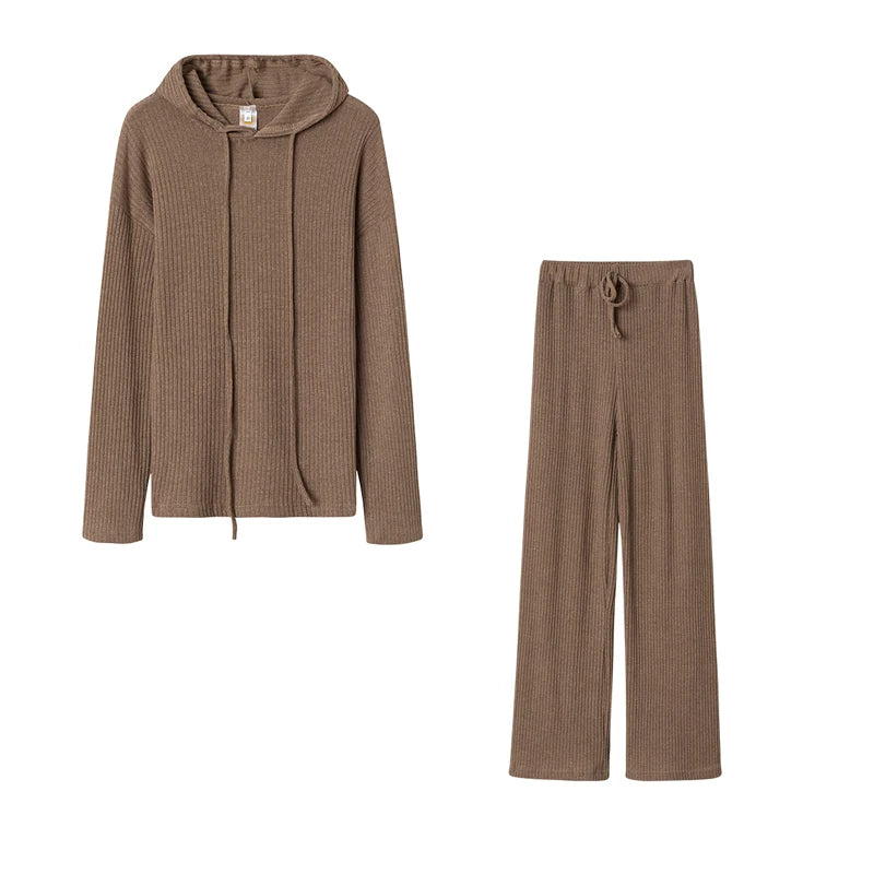 Trendy Women's Long Sleeve Baggy Hat Casual Suit Set for Spring & Fall | Comfortable Loose Fit Outfit for Streetwear, Travel & Daily Wear