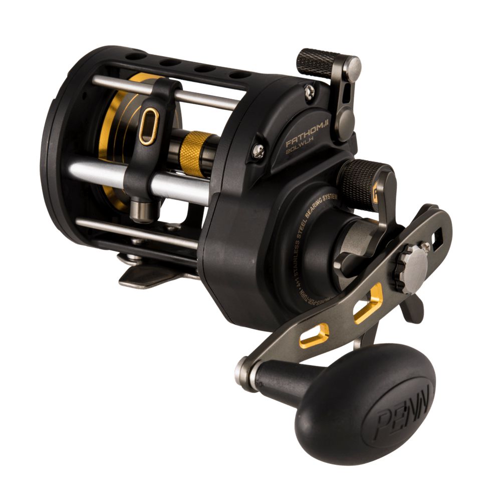 Penn Fathom II Level Wind Conventional Reels - Saltwater Fishing Reel for Offshore & Inshore Angling - Perfect for Trolling, Bottom Fishing & Casting