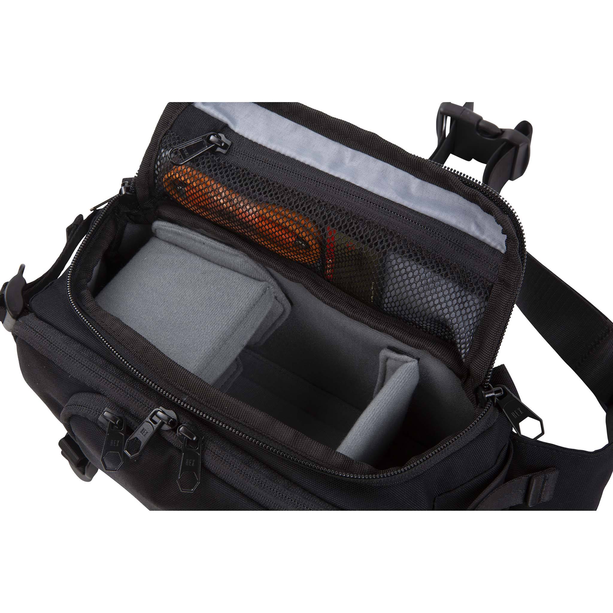 Ranger DSLR Mini Sling Bag - Compact Camera Shoulder Bag for DSLR & Mirrorless Cameras - Perfect for Travel, Hiking & Outdoor Photography (Black)
