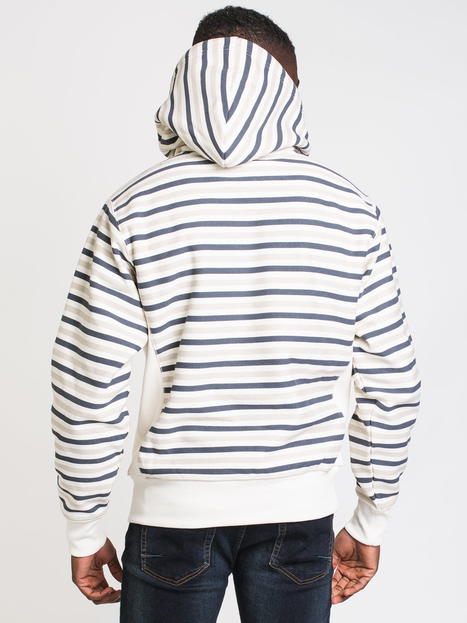 Champion Reverse Weave Stripe Pullover Hoodie - Men's & Women's Casual Sweatshirt for Gym, Streetwear & Everyday Comfort