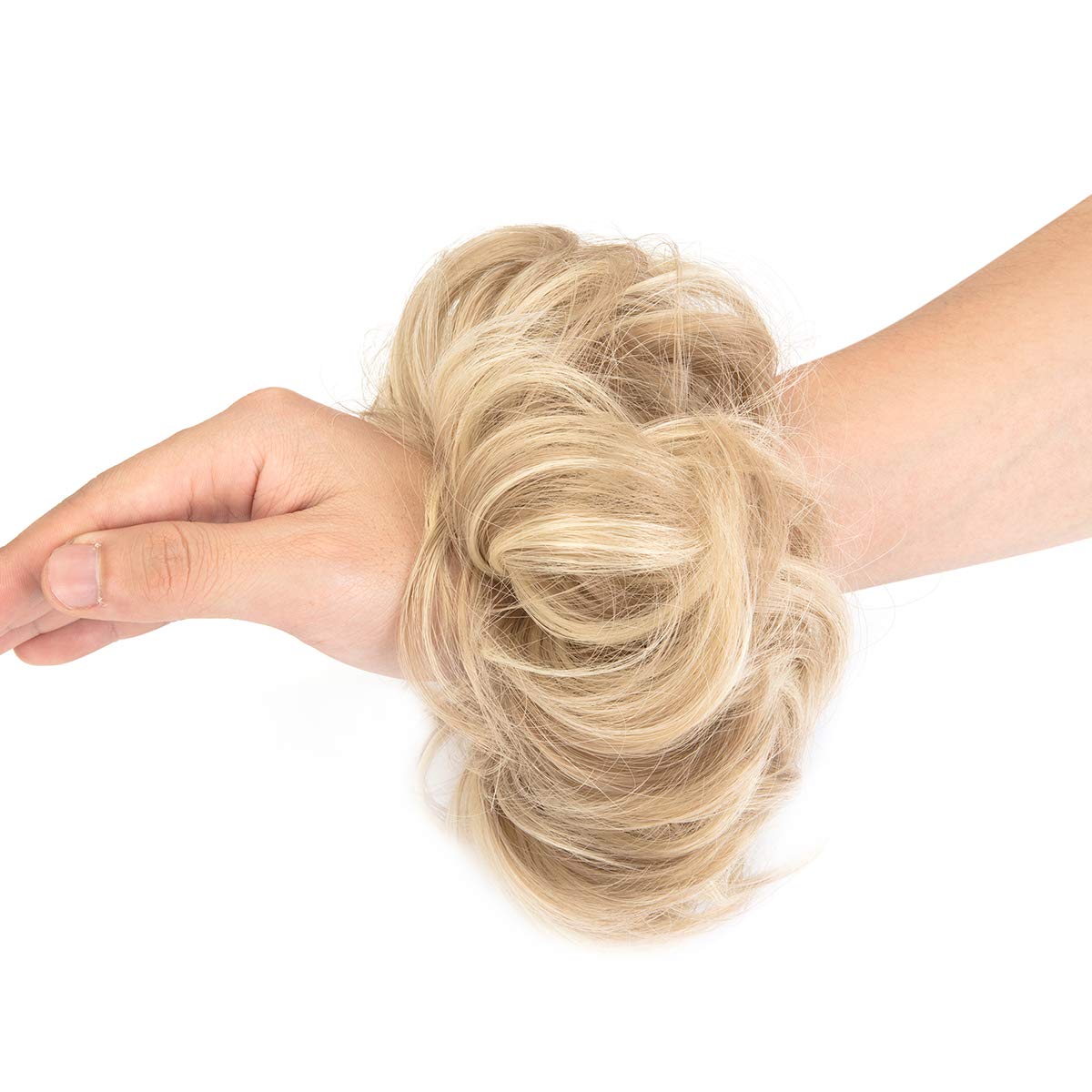 Messy Hair Bun Extensions - Seamless Chignon Hairpiece for Updo & Ponytail - Perfect for Weddings, Parties & Everyday Styling