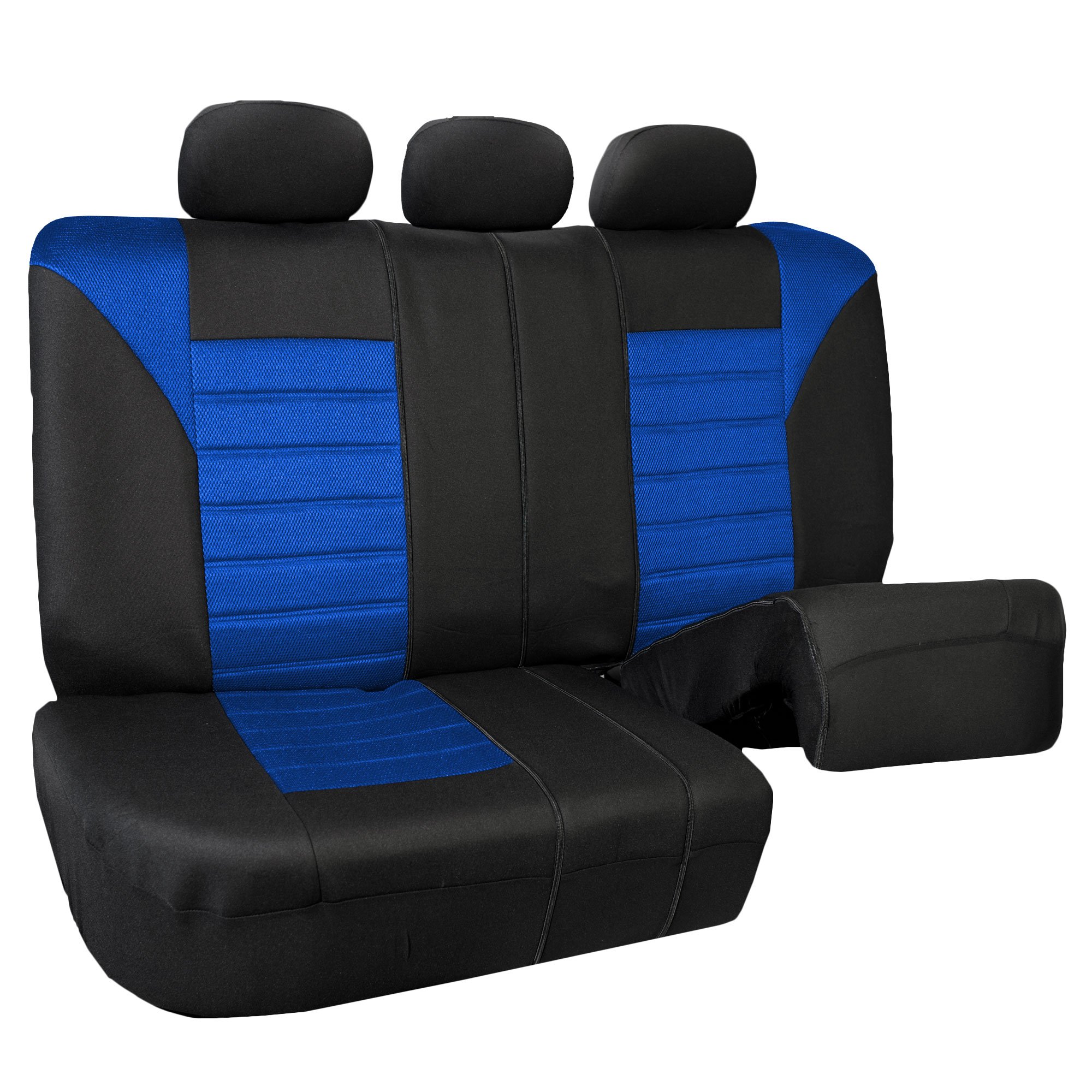 Premium 3D Air Mesh Car Seat Cover for Back Seat - Universal Fit Split Bench Rear Seat Protector for Dogs & Kids | SUV, Sedan, Van Interior Accessories | Perfect for Road Trips, Pet Travel & Family Commuting