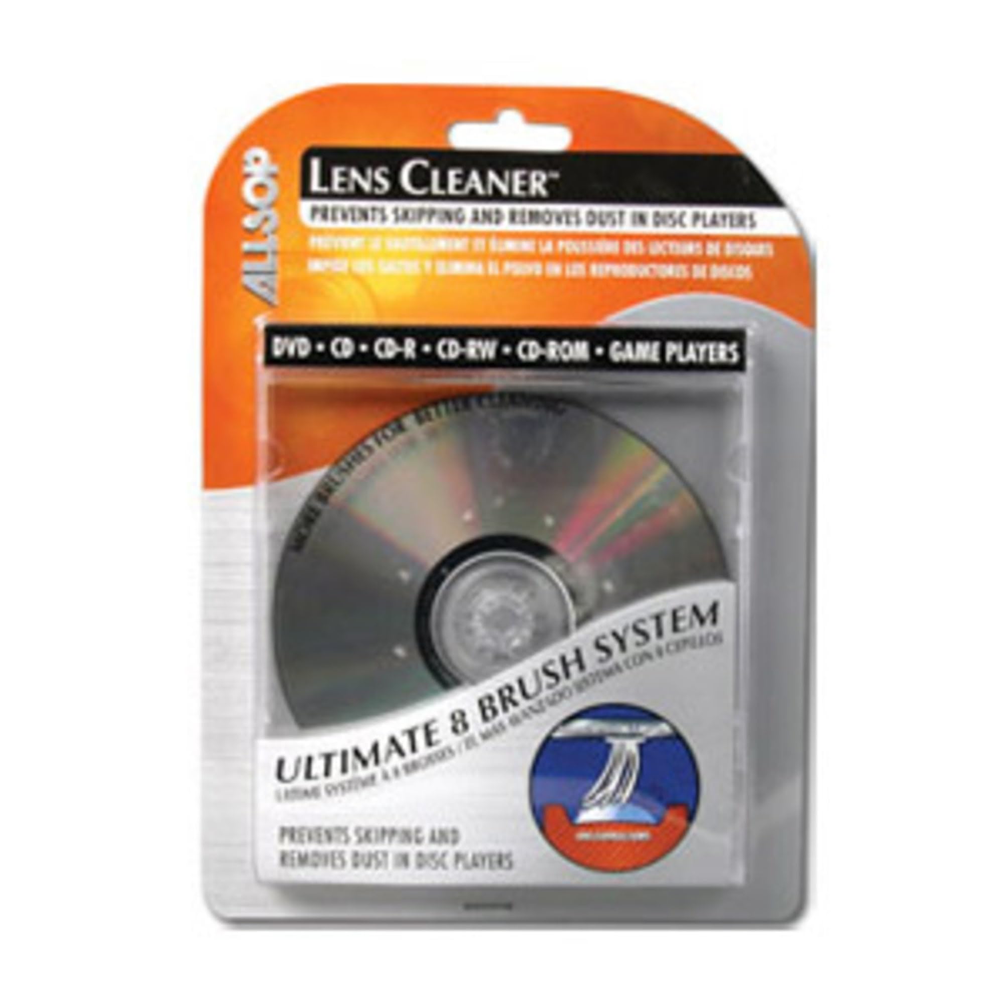 Allsop CD Laser-Lens Cleaner Kit - Professional Optical Disc & DVD Player Lens Cleaning Solution for Home & Office Use