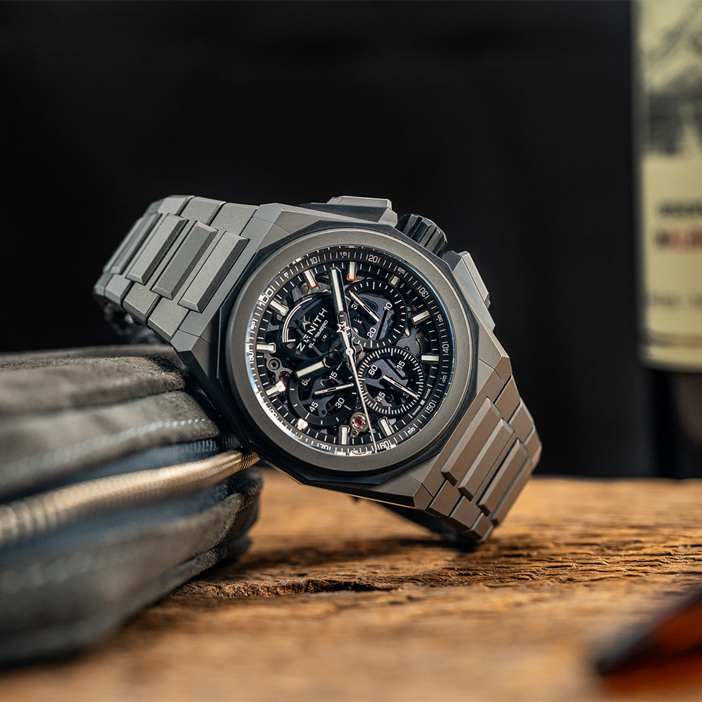 Defy Extreme Skeleton Titanium Watch - Luxury Men's Automatic Skeleton Dial Wristwatch for Business, Formal & Special Occasions