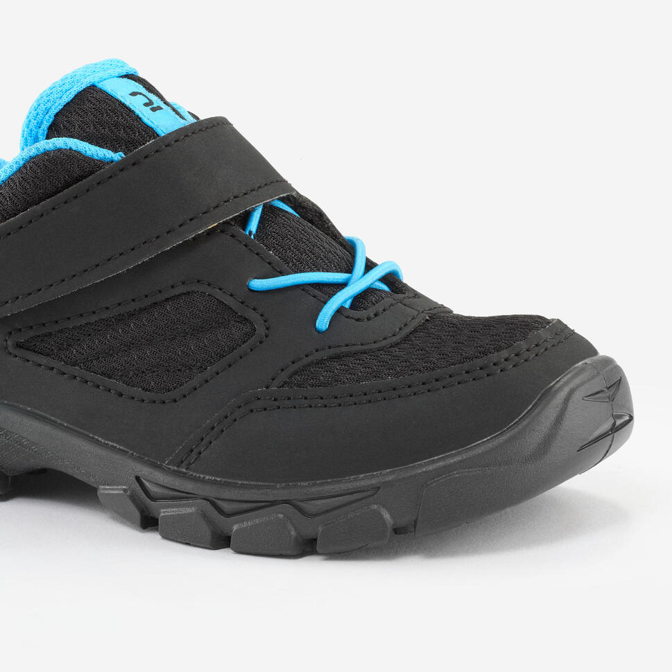 Quechua NH100 Kids' Hiking Shoes with Velcro Closure - Lightweight & Durable Outdoor Footwear for Boys and Girls - Perfect for Trail Walking, Camping, and Family Adventures