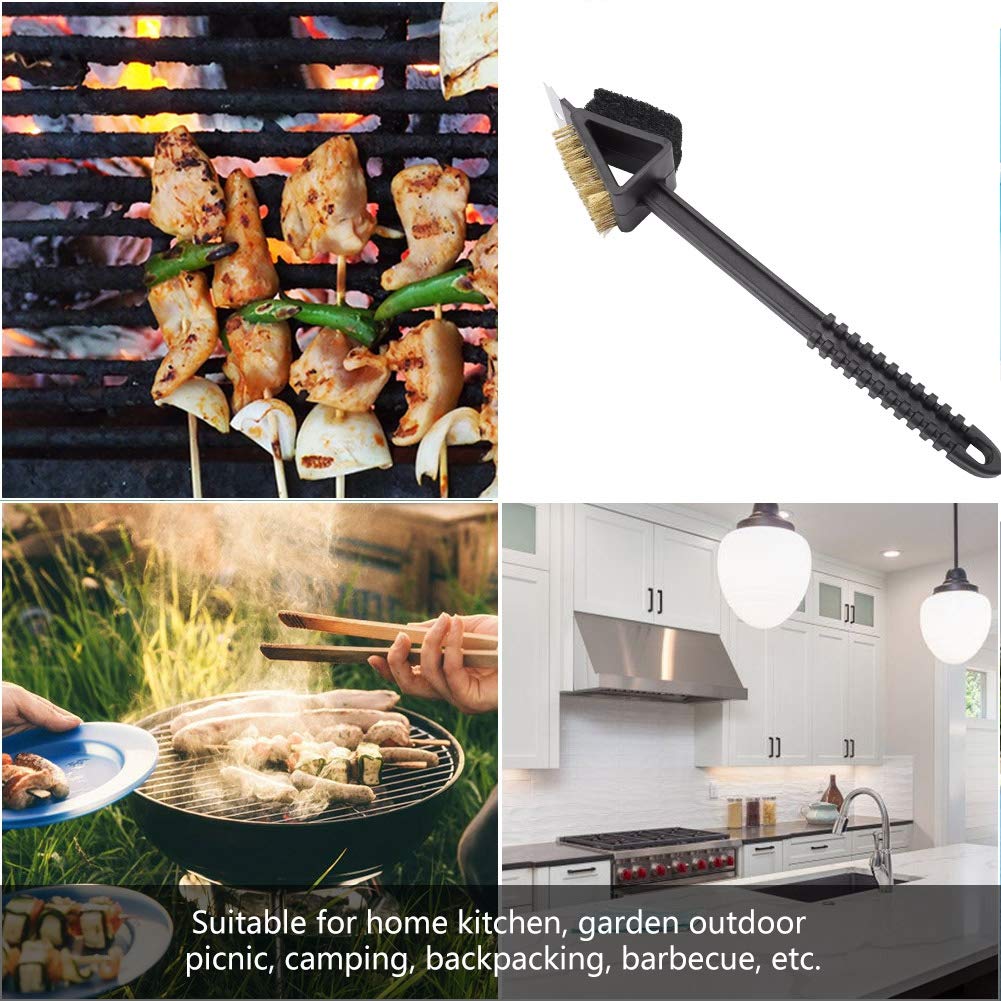 **Horoper Heavy Duty Grill Brush - Stainless Steel BBQ Scrubber & Grill Grate Cleaner with Ergonomic Handle - Perfect for Gas, Charcoal Grills & Outdoor Cooking Accessories**