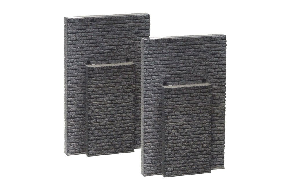 NOCH 67034 2 Bridge Heads for Model Train & Landscape Scenery - Perfect for HO Scale Dioramas, Railroad Layouts & Architectural Displays