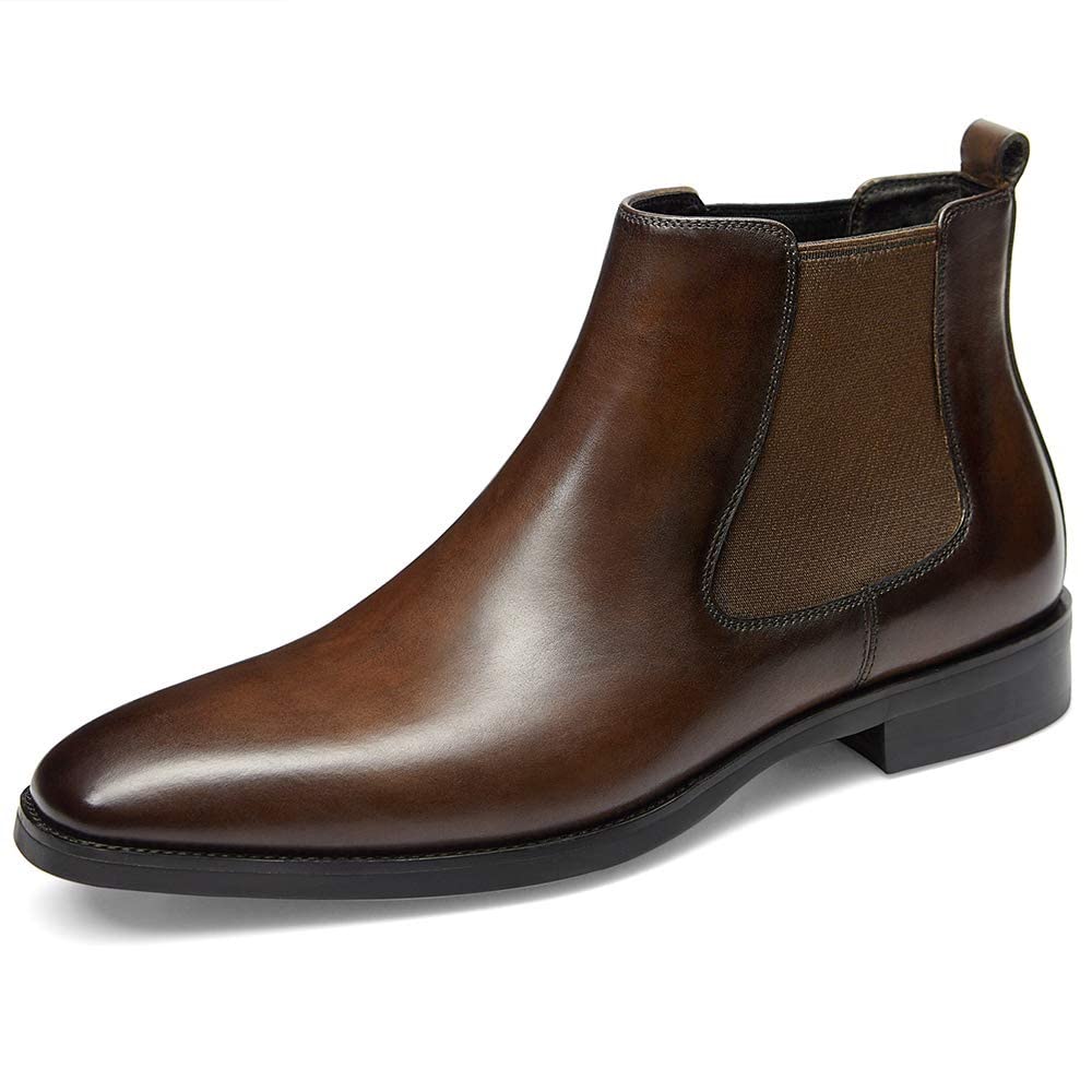 Premium Men's Leather Chelsea Boots - Stylish & Comfortable Dress Boots for Casual & Formal Wear - Perfect for Office, Parties & Outdoor Events